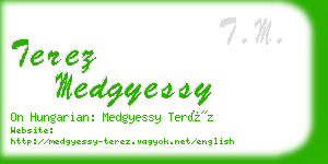 terez medgyessy business card